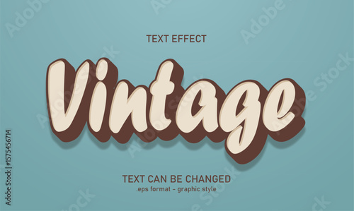 Vintage Simple Editable Text Effect