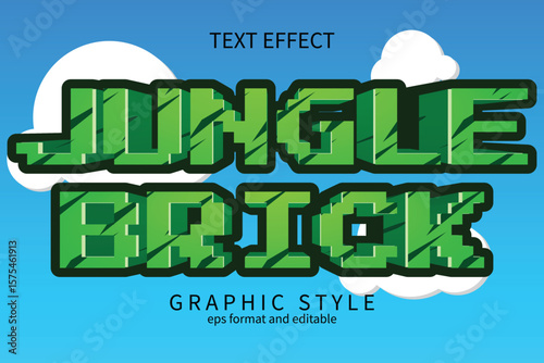 Jungle Brick Editable Text Effect