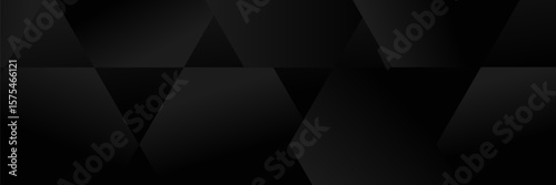 abstract dark background featuring a soft black gradient and geometric shapes.