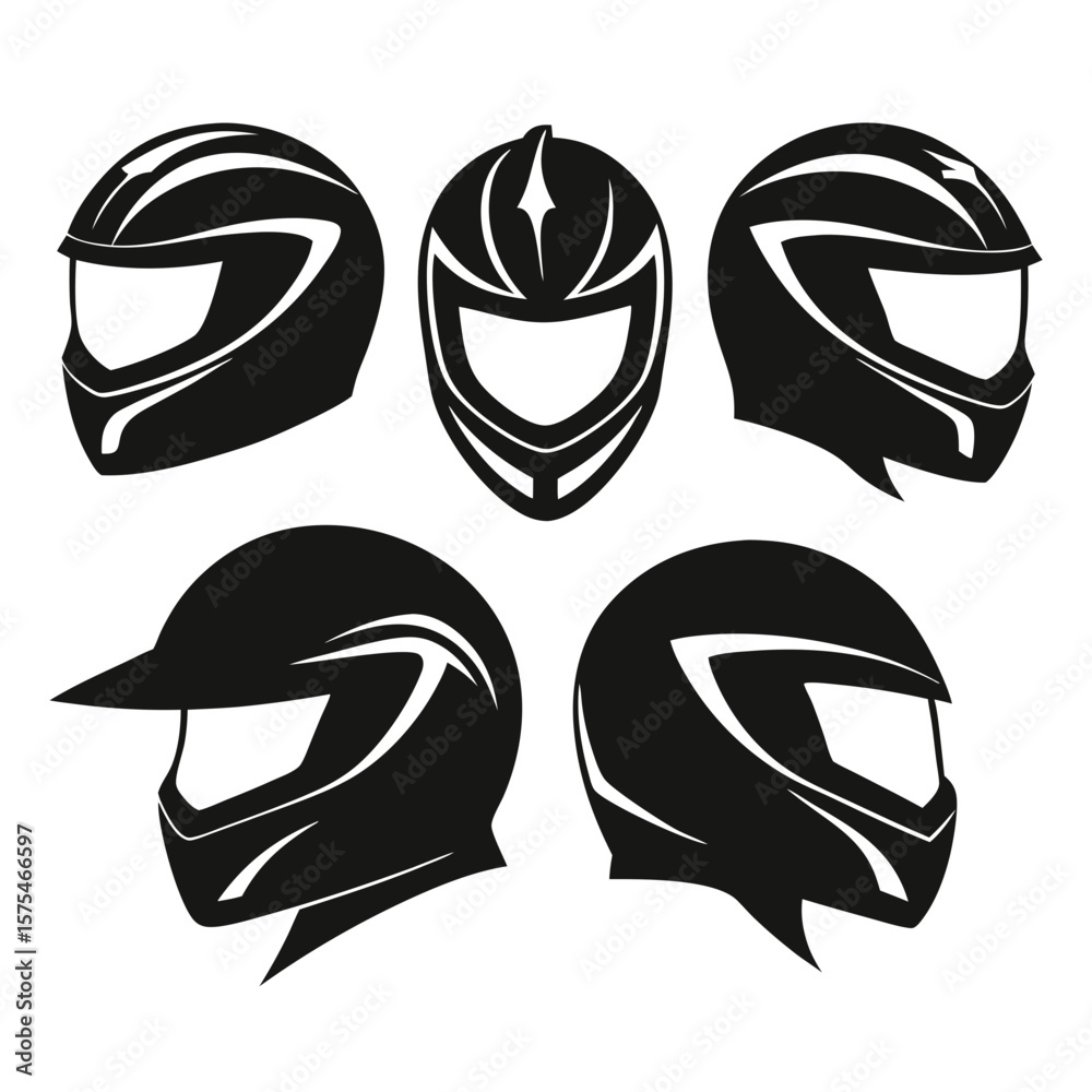 Motorcycle helmet collection black graphic design protection safety Motorcycle helmet collection black graphic design protection safety