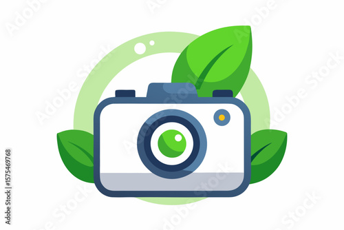 compact security camera green leaf smart device