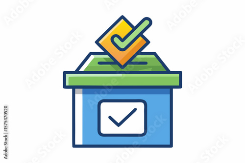 poll chart ballot box checkmark survey result