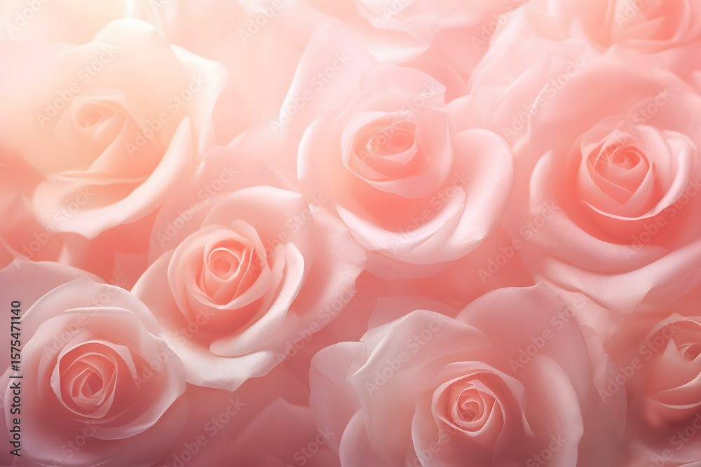 Pink and white roses bouquet, a symbol of romantic love and beauty, perfect for a wedding or Valentine's gift Pink and white roses bouquet, a symbol of romantic love and beauty, perfect for a wedding or Valentine's gift