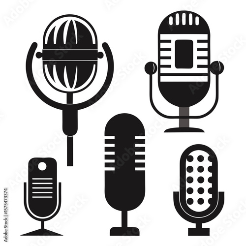 Vintage and modern microphones collection vintage microphone studio microphone
