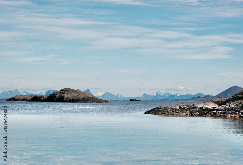Fototapeta premium Ocean view from Solvaer, Norway