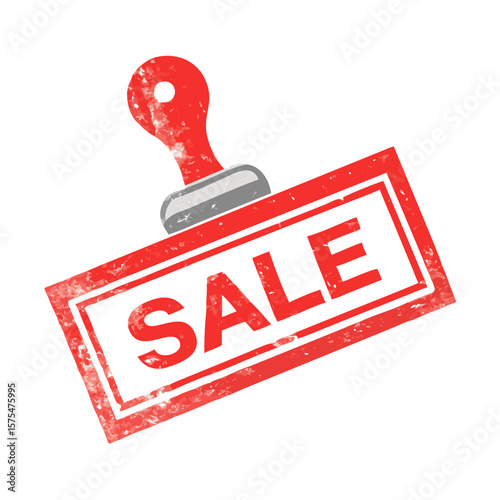 Promotional sale stamp vector graphic for retail marketing and advertising needs