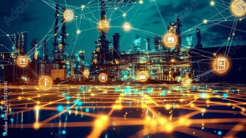 Modern factories utilize advanced communication networks for efficient operations.