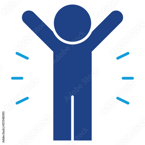 Confidence Dual Tone Icon Element For Design