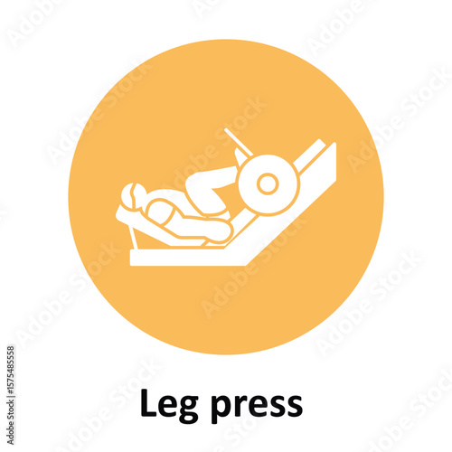 Leg press Vector Icon which can easily modify or edit