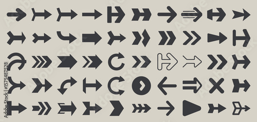 Various Arrow Icons Set