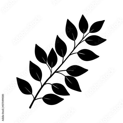 Eucalyptus Branch Clipart Vector Illustration