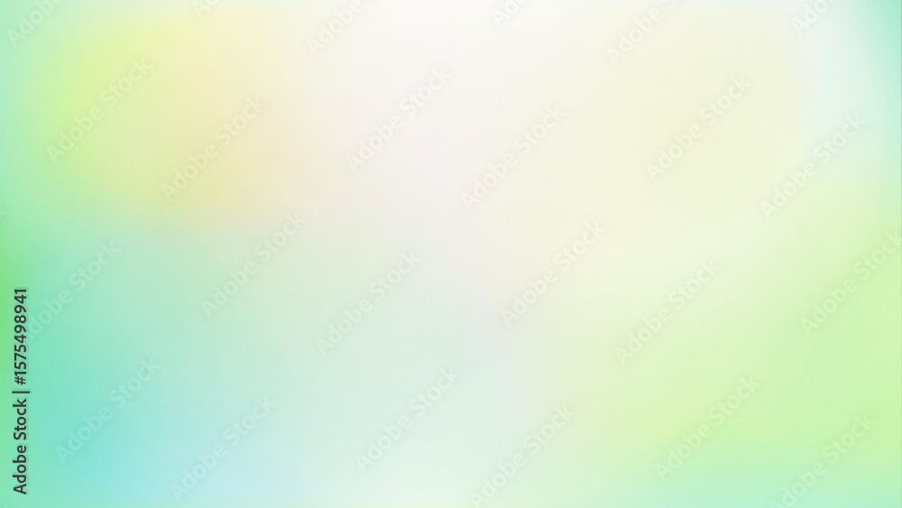 フレッシュなグリーンの淡いグラデーション背景
