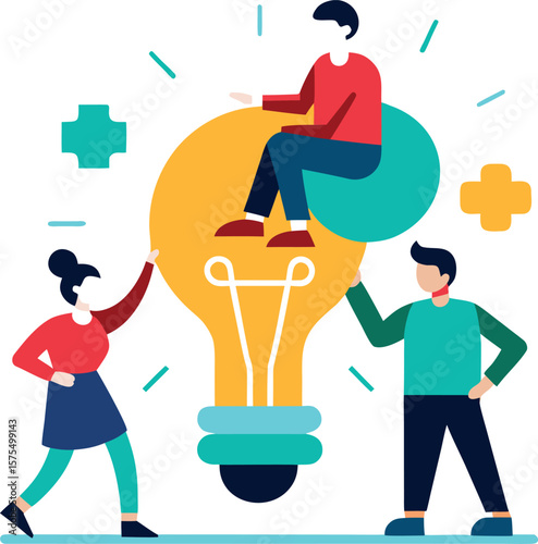 People Working Together on Creative Project