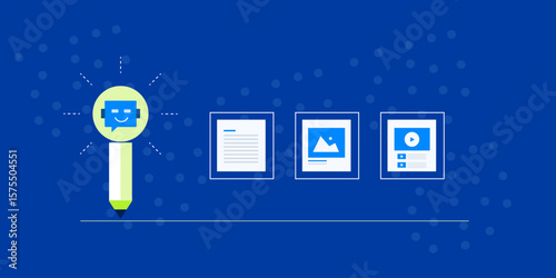 High quality text and visual content creation with intelligent AI software.