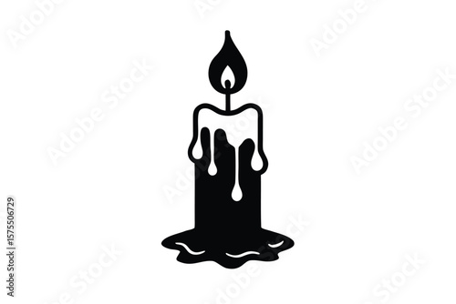 candle in the form of a buddha