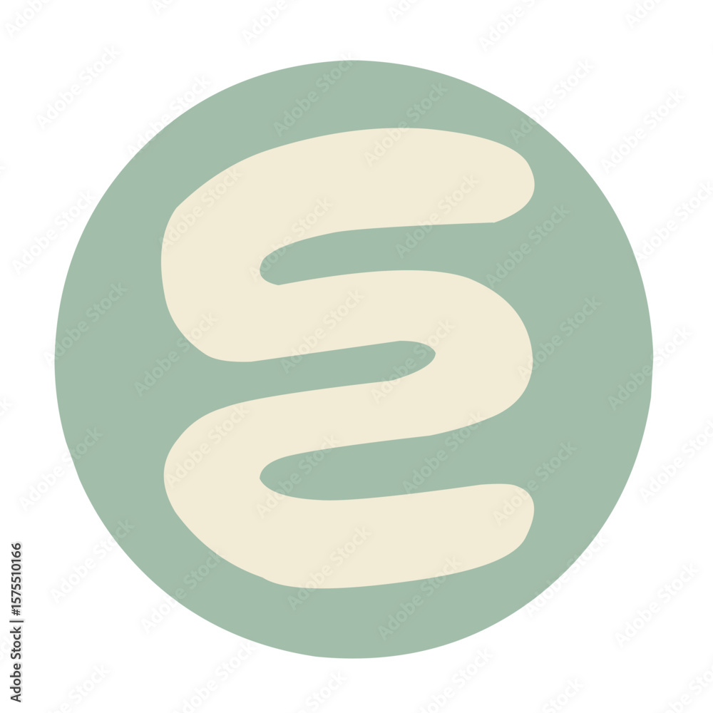 Naklejka premium boho abstract shape vector