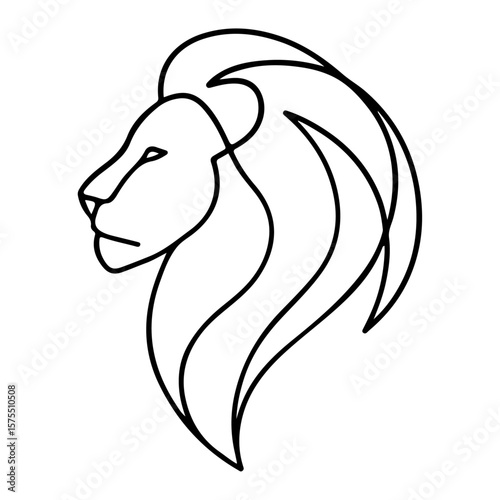 Cartoon vector illustration of a horse head sketch for coloring book art