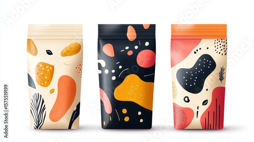 Wallpaper Mural set of snack bag without logo Torontodigital.ca