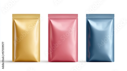 Wallpaper Mural set of blank snack bag without logo Torontodigital.ca