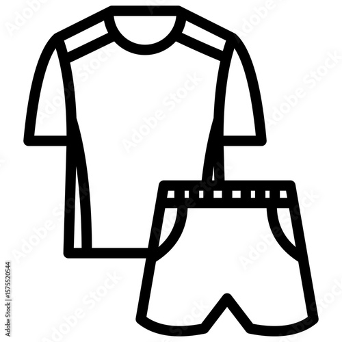 sportswear  line icon