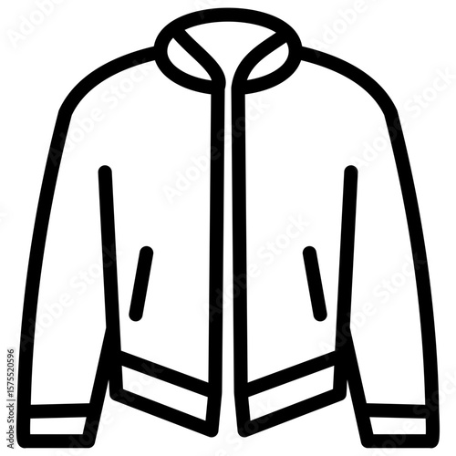 outerwear  line icon
