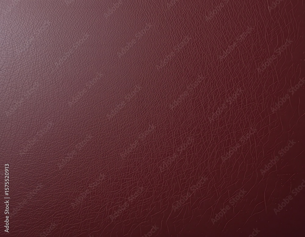 Fototapeta premium Luxurious Oxblood Synthetic Leather Texture with Matte Finish and Subtle Grain