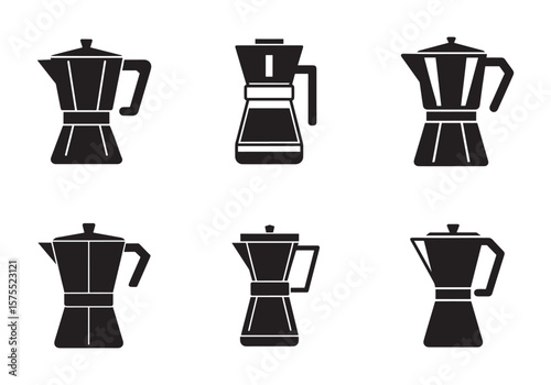coffee maker icon silhouette  vector illustration
