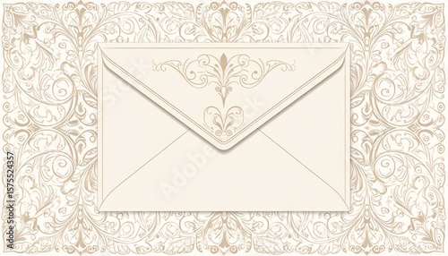 Elegant envelope design for mail, invitation, or letter. Ideal for marketing, advertising, and meaningful message delivery.