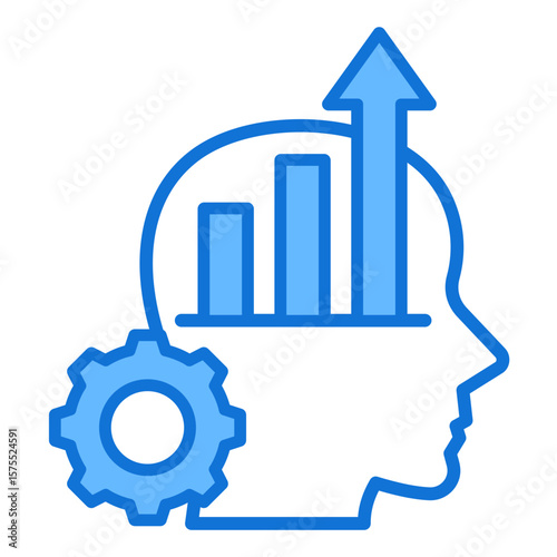 Growth Mindset  Icon Element For Design
