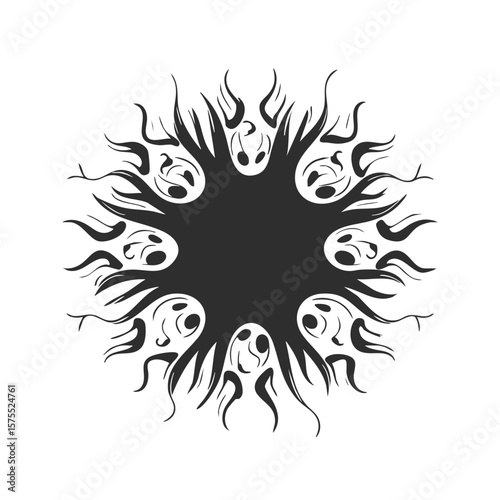 Virus Structure. Microbiology And Health Concept Isolated Vector Illustration