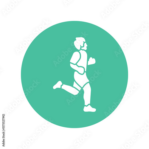 Running Vector Icon which can easily modify or edit