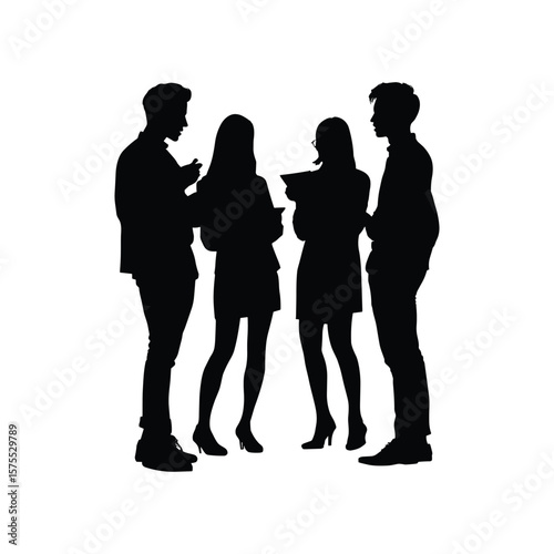 Group of Women Talking in Social Interaction