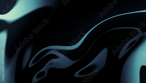 Abstract green black grainy background design with color gradient shape on dark noise texture backdrop, banner header cover poster design, copy space
