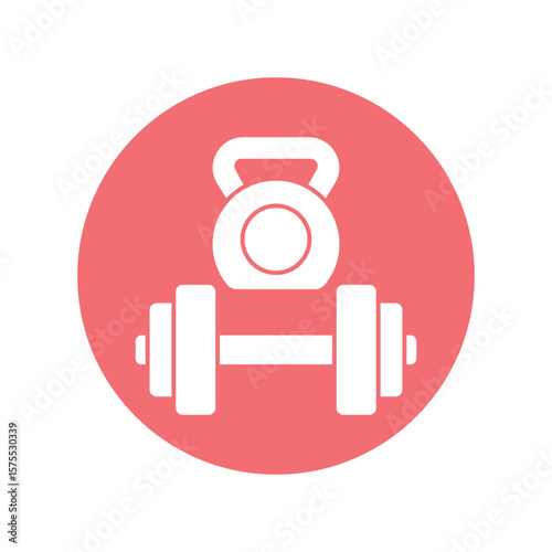 Gym equipment Vector Icon which can easily modify or edit