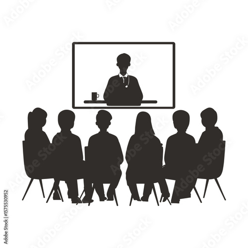 Team Attending Online Presentation