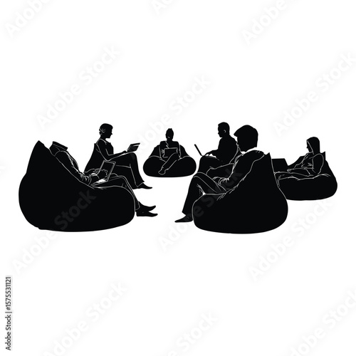 Informal Group Meeting on Bean Bags
