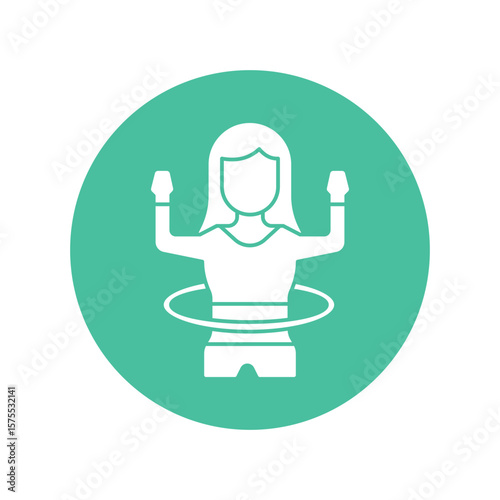Hula hoop Vector Icon which can easily modify or edit