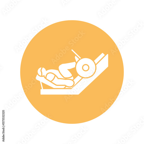 Leg press Vector Icon which can easily modify or edit