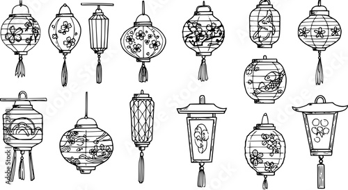 Japanese lantern doodle
