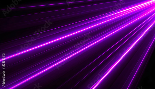 Purple Laser Beams with Abstract Background.