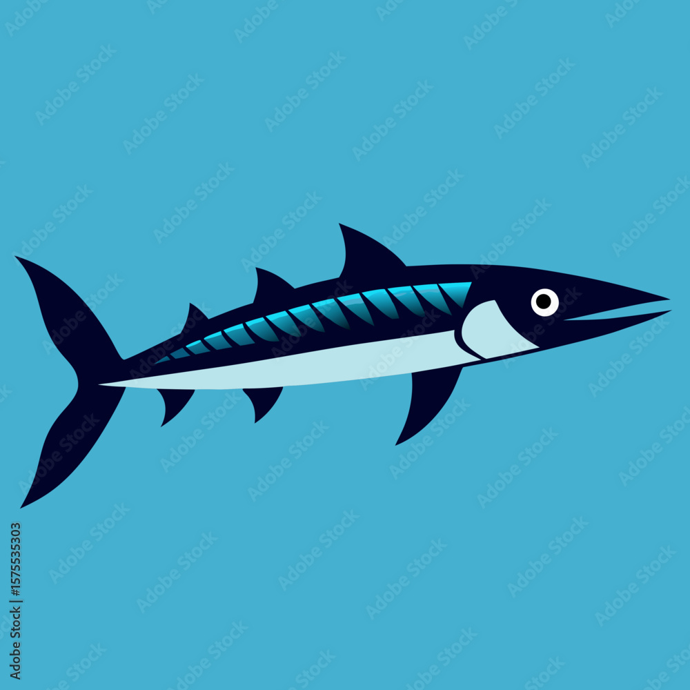 Fototapeta premium vector illustration of fish