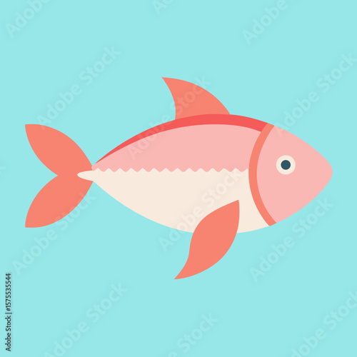 vector illustration of a fish