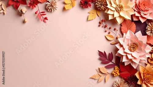 Artistic floral arrangement studio digital artwork soft background close-up nature and craftsmanship