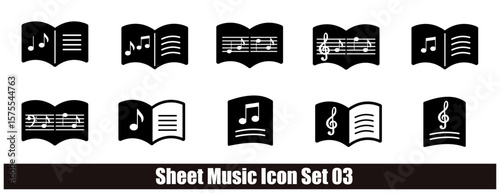 Sheet Music Icon Set 03