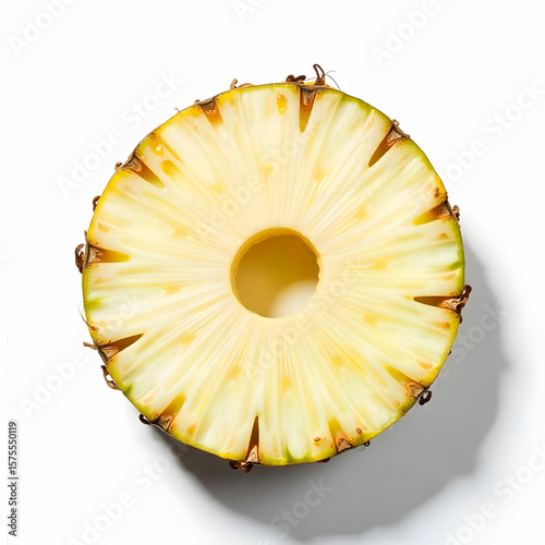 Wallpaper Mural Canned pineapple slice composition on white background Torontodigital.ca
