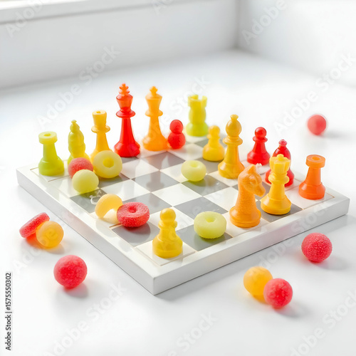 Wallpaper Mural Chess board isolated on the white background Torontodigital.ca