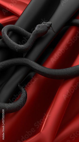 close up of a snake, snake on a background	
