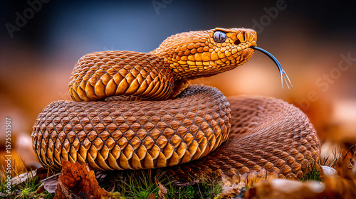 close up of a snake, snake on a background	
