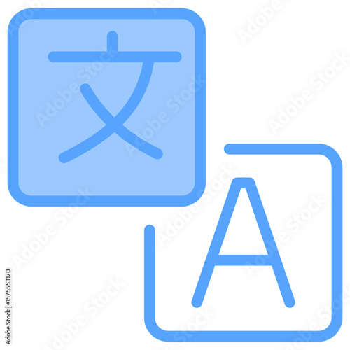Translation Blue Icon