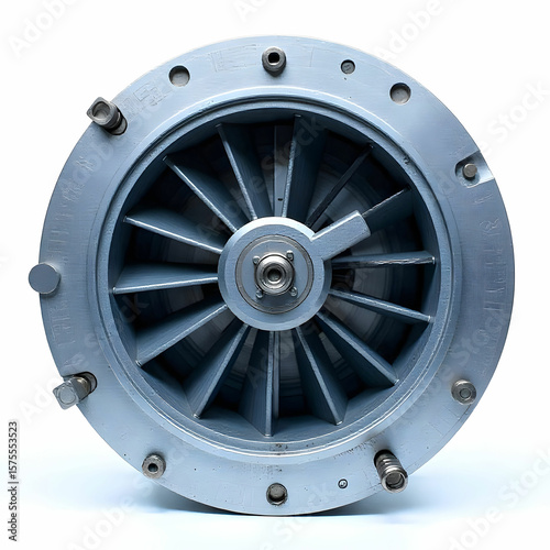 Wallpaper Mural Close up detail cross section impeller inside of electric centrifugal pump or blower for industrial isolated on the white background Torontodigital.ca